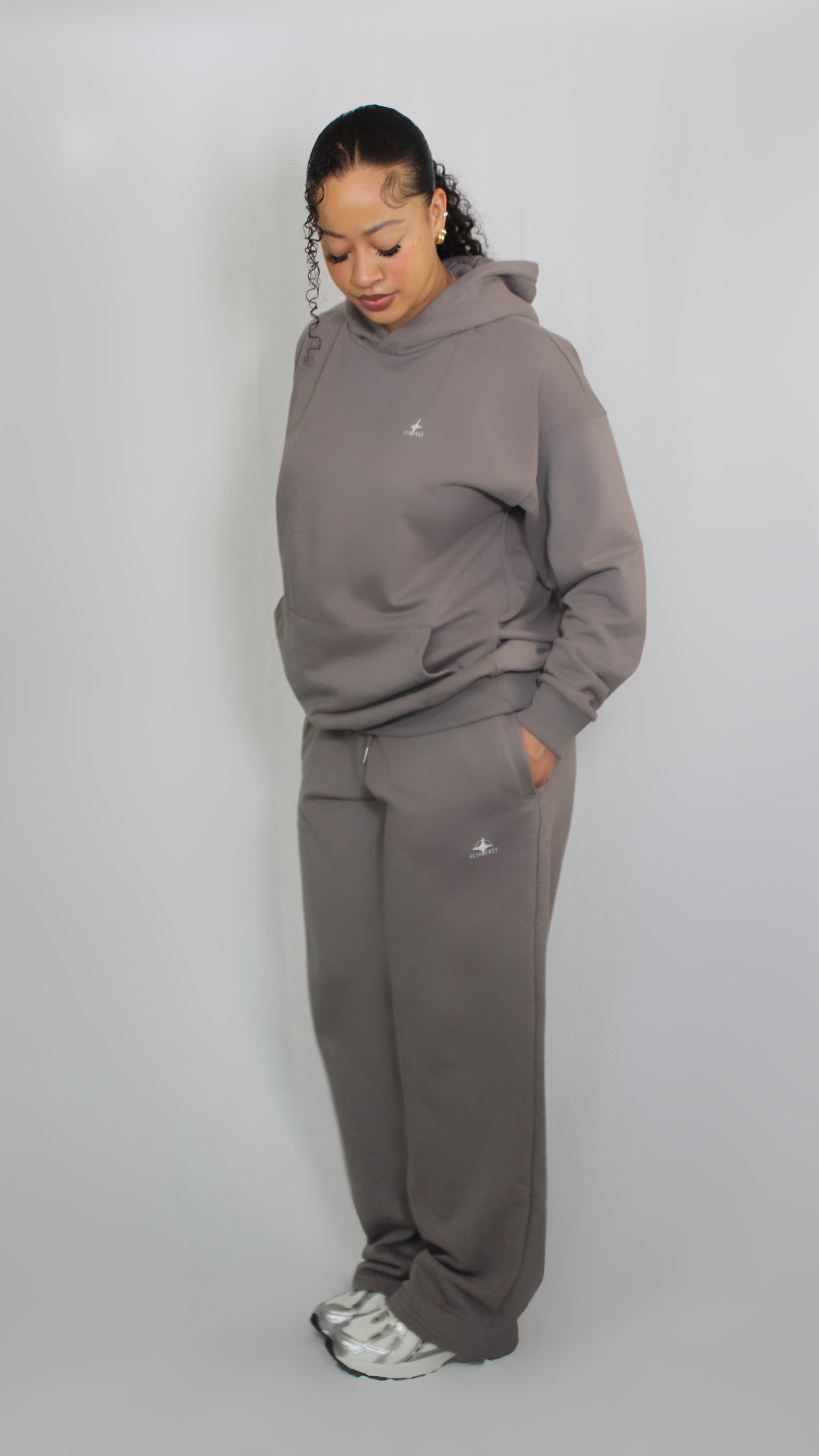 ELIAEAST Stone Gray Sweatpants