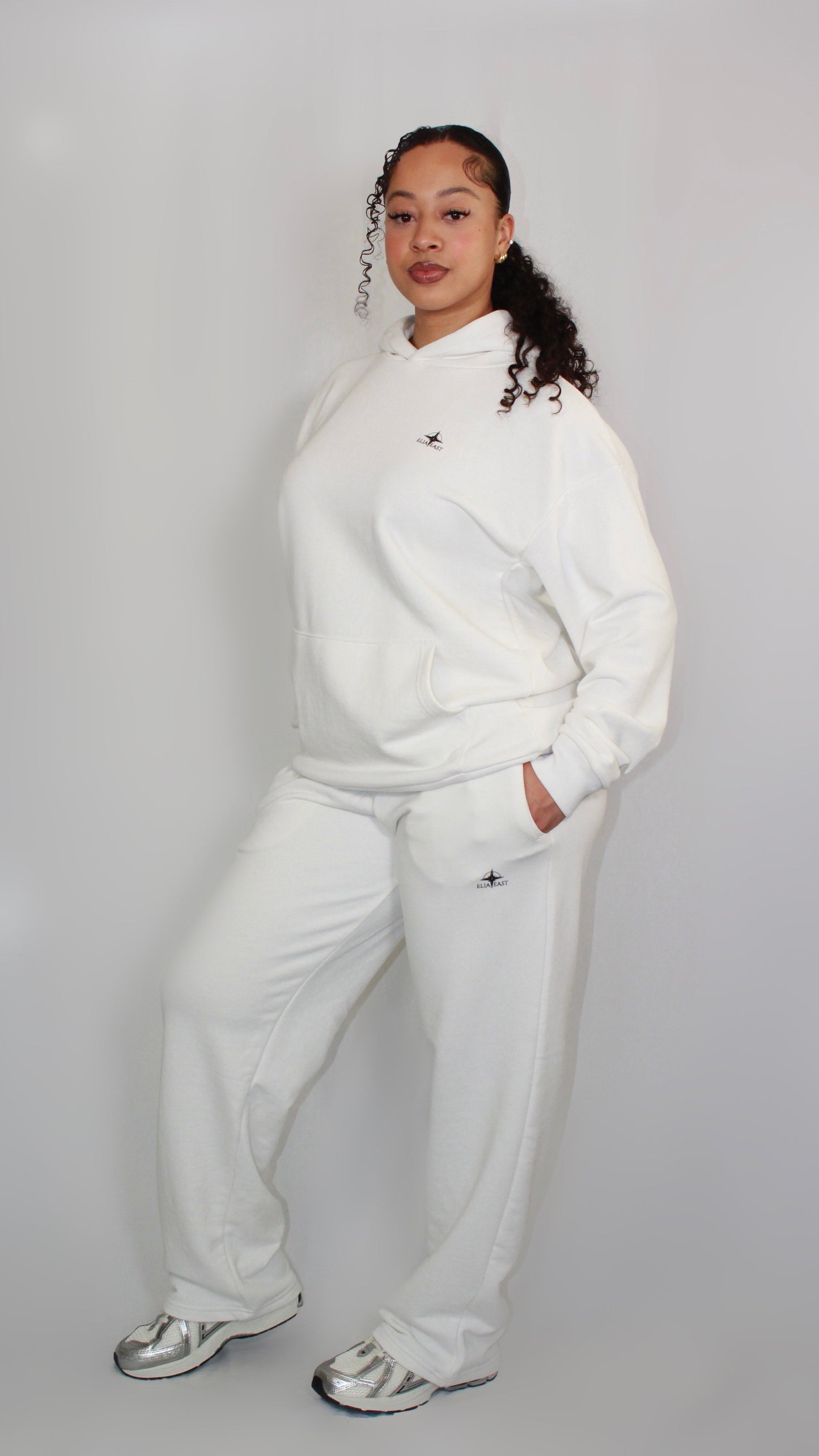 ELIAEAST White Sweatpants