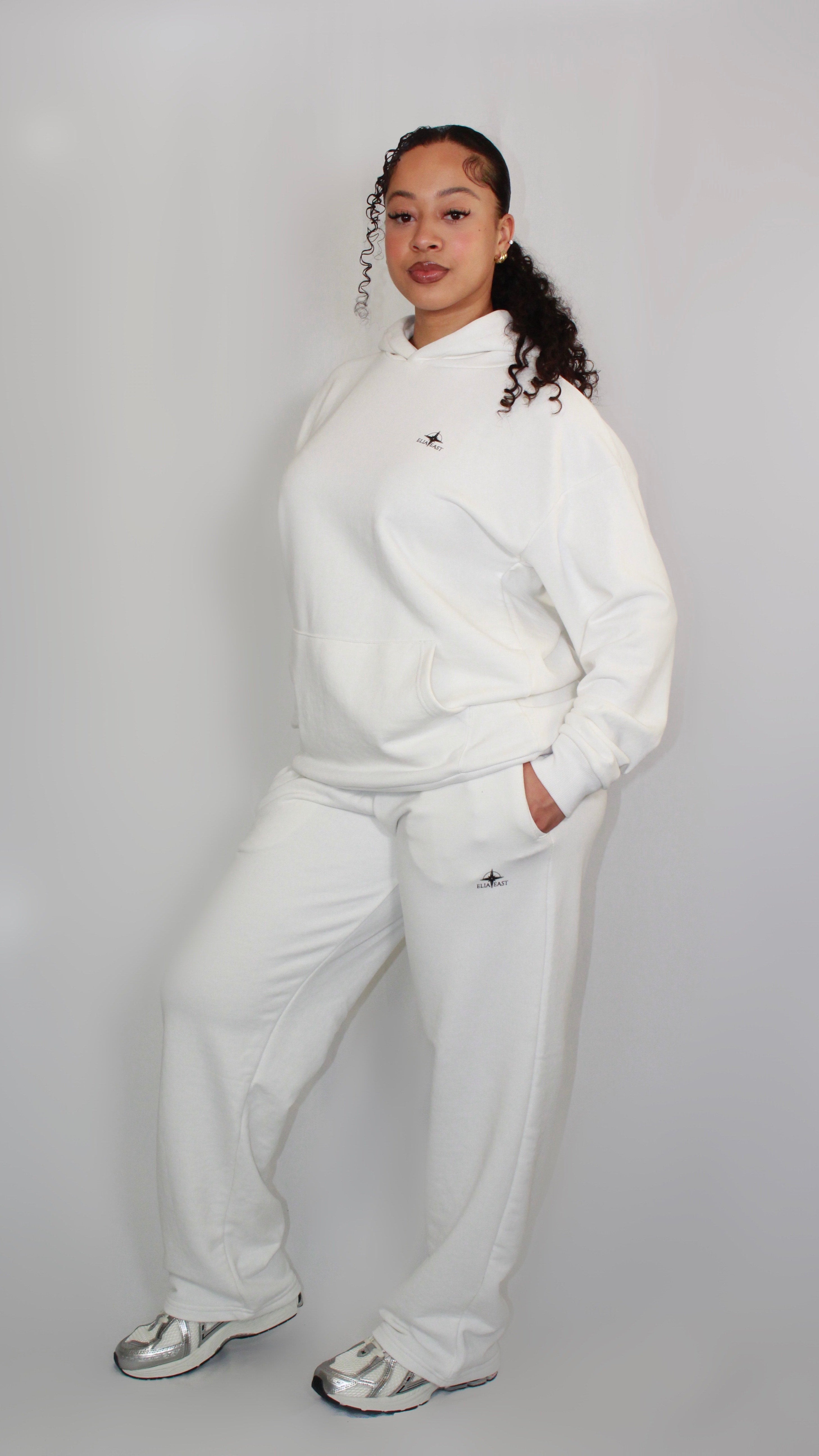 ELIAEAST White Sweatpants