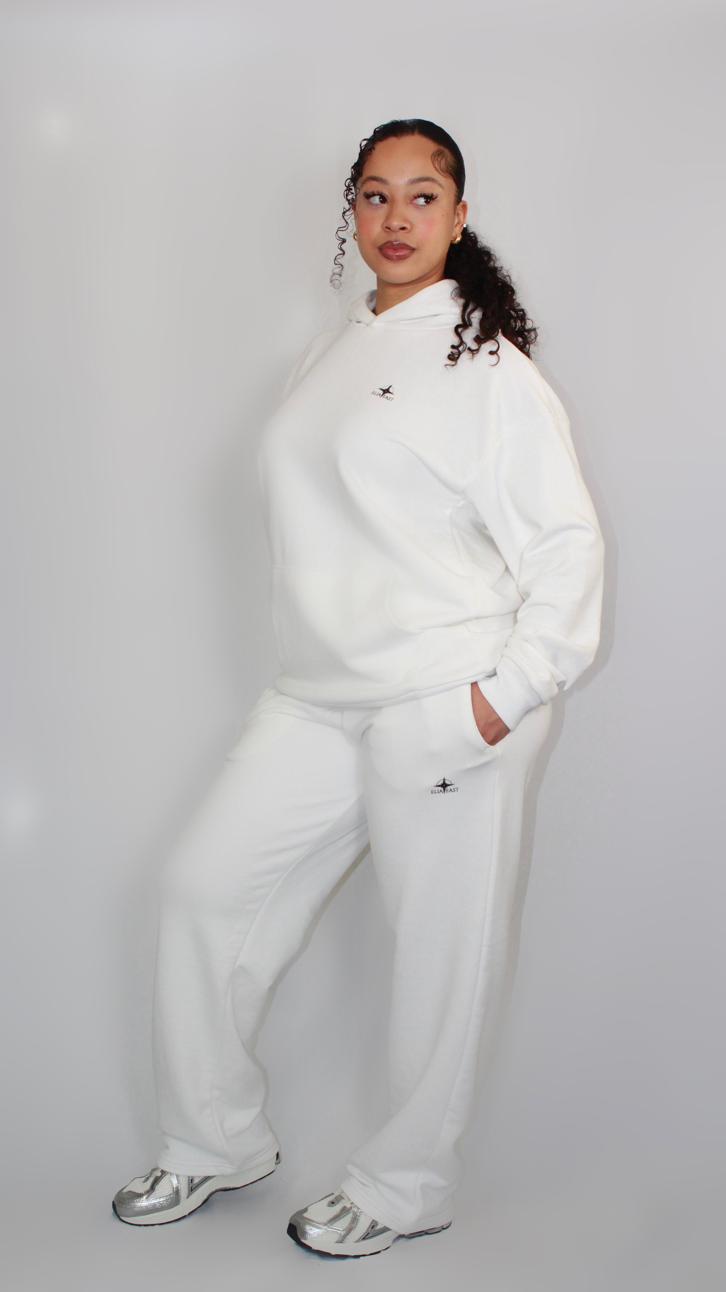 ELIAEAST White Sweatpants