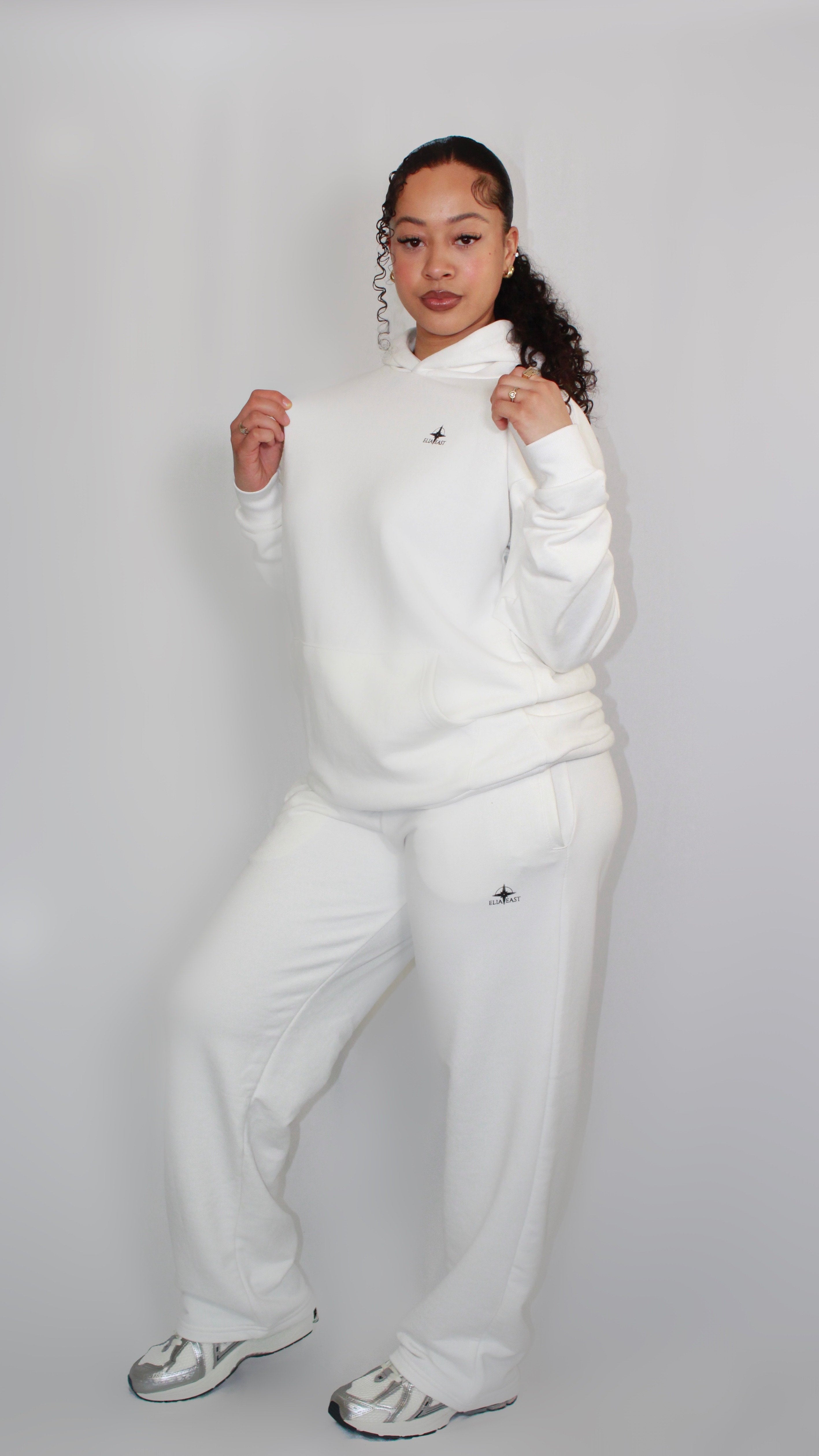 ELIAEAST White Sweatpants