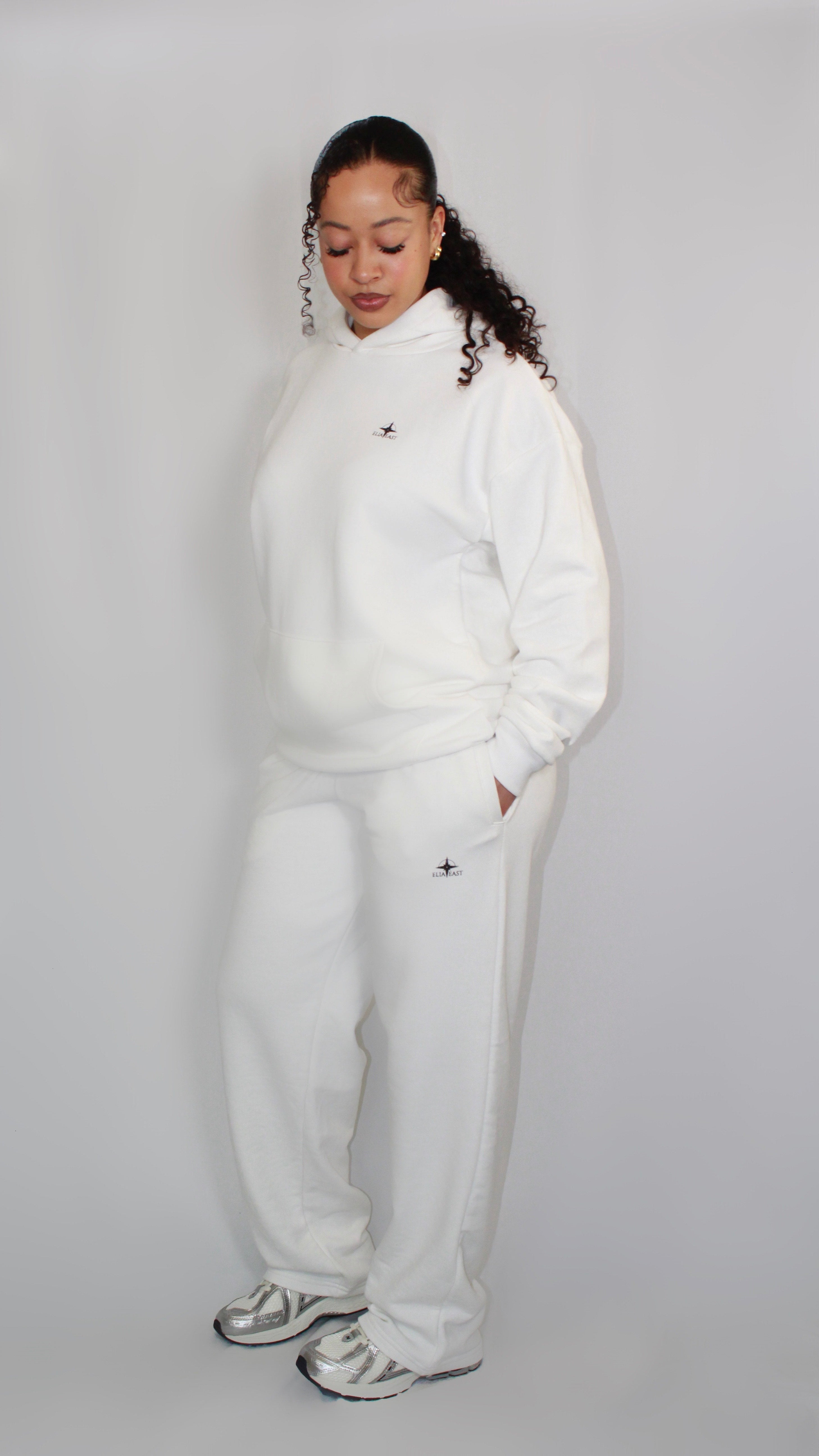 ELIAEAST White Sweatpants